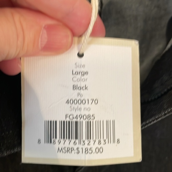 Free generation size L faux diamond studded black jeans. 5 pockets. High rise. - Picture 10 of 13